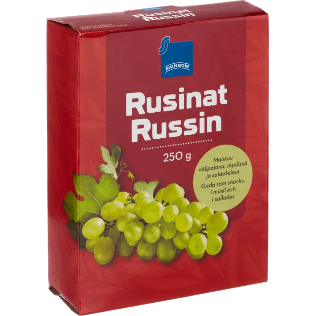 Rainbow 250g rusinat
