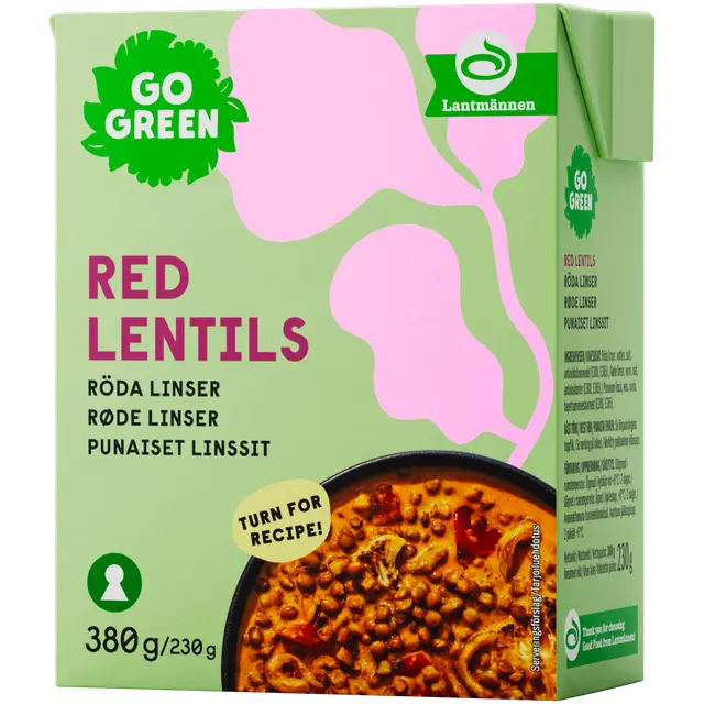 GoGreen Punaiset Linssit 380g