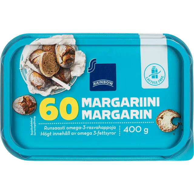 Rainbow Laktoositon margariini 60 400 g