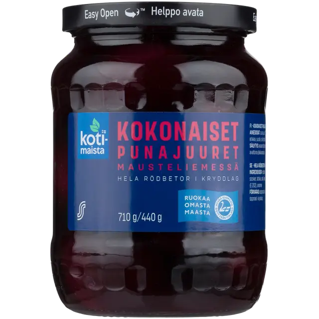 Kotimaista Kokonaiset punajuuret mausteliemessä 710g/440g