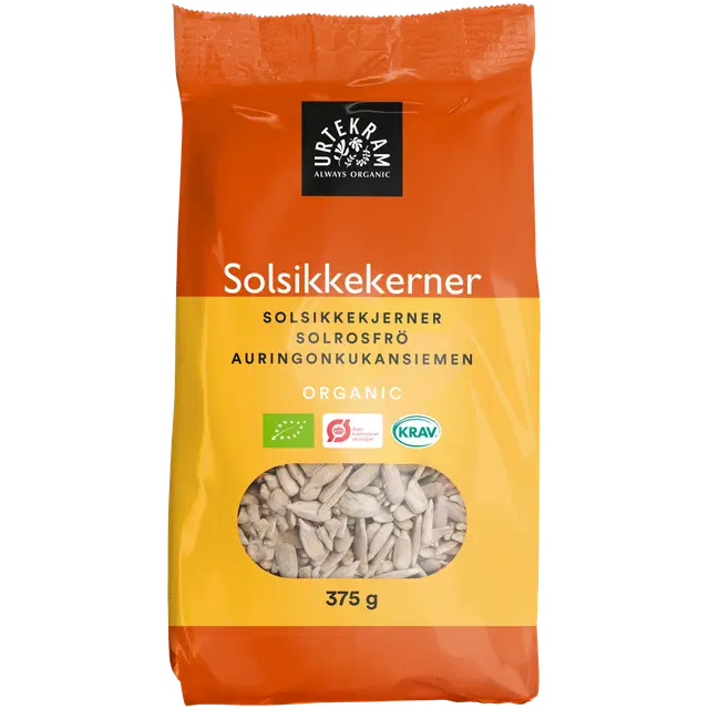 URTEKRAM  Luomu Auringonkukansiemeniä 375g