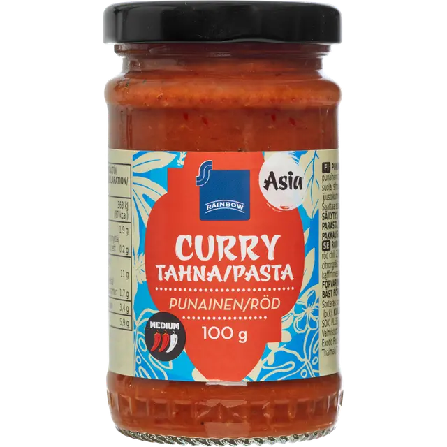Rainbow 100g punainen currytahna