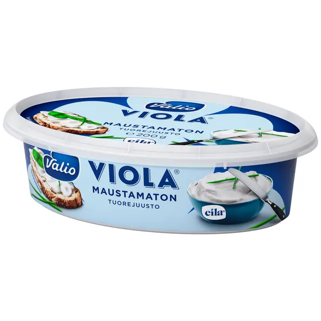 Valio Viola® e200 g maustamaton tuorejuusto laktoositon