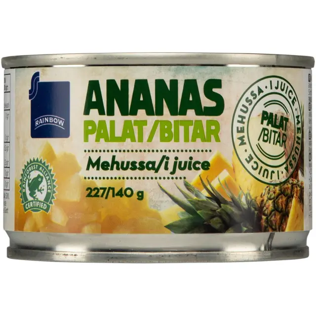 Rainbow ananaspalat mehussa 227/140g
