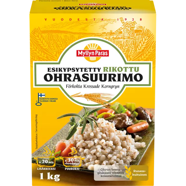 Myllyn Paras Esikypsytetty Rikottu Ohrasuurimo 1kg