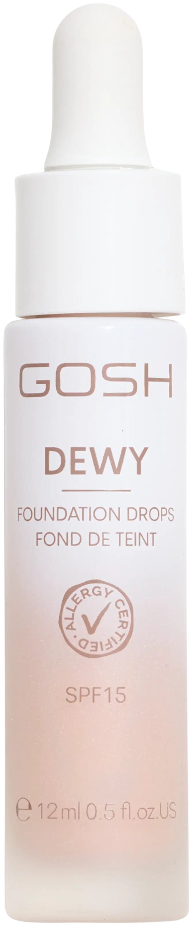 GOSH Gosh Dewy Foundation Drops meikkivoide 12 ml