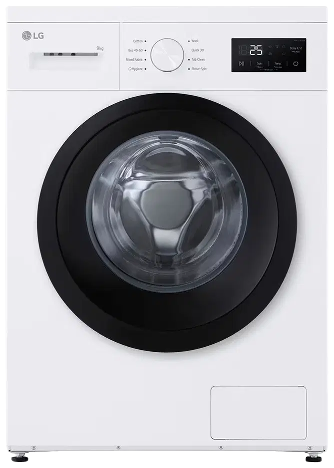 LG LG edestä täytettävä pyykinpesukone F4A1009NWK, 9kg, valkoinen