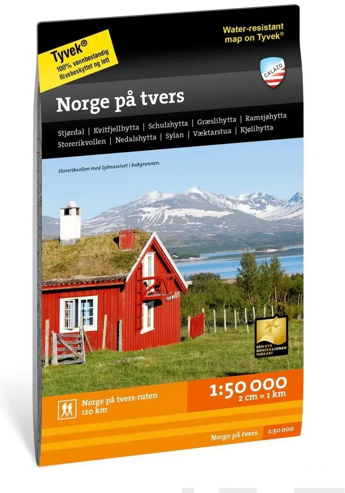 Norge på tvers -retkeilykartta