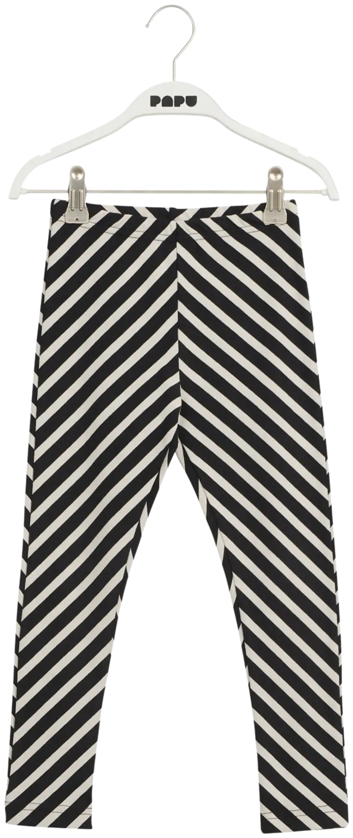 Papu lasten leggingsit Stripe 20162 - Black, sand - 1