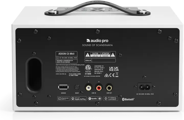 Audio Pro langaton kaiutin C5 MkII valkoinen - 3