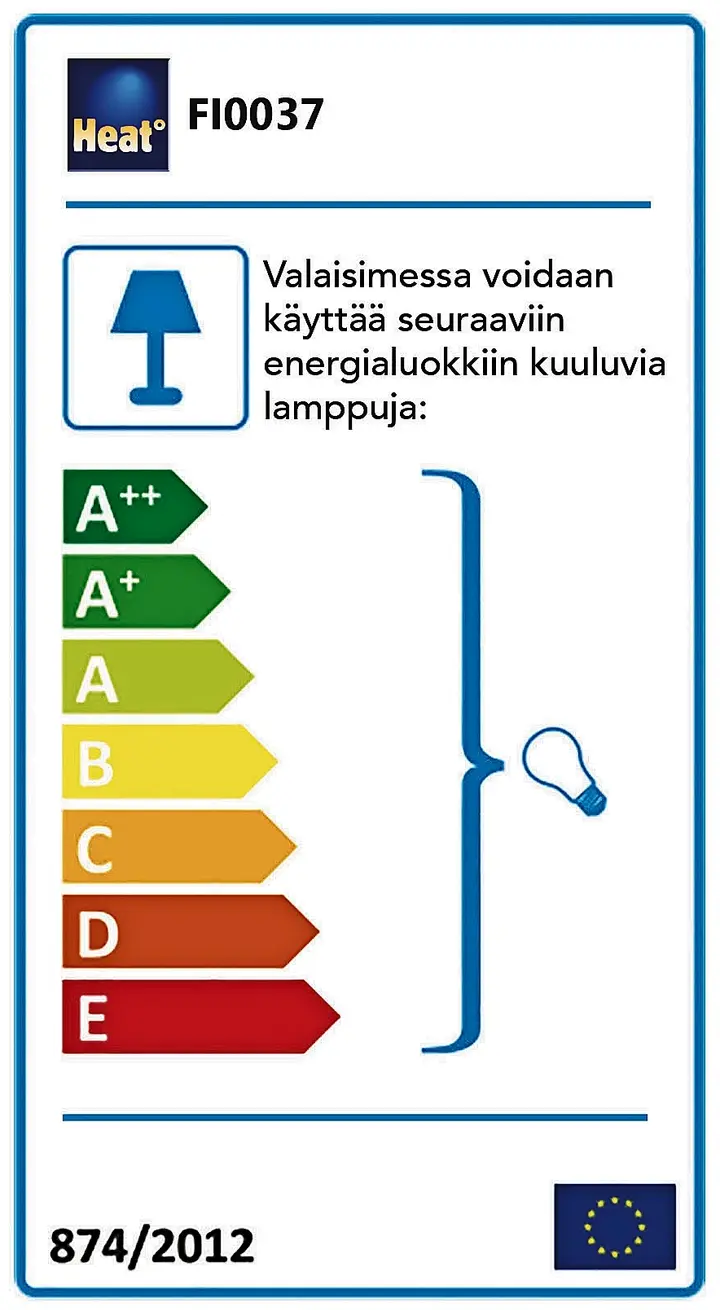 Heat Mio 3-osainen tankospottivalaisin - 2