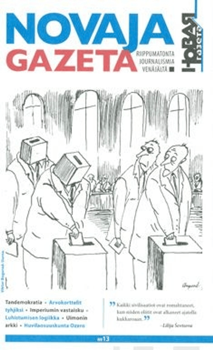 Novaja Gazeta 13 Prisma verkkokauppa