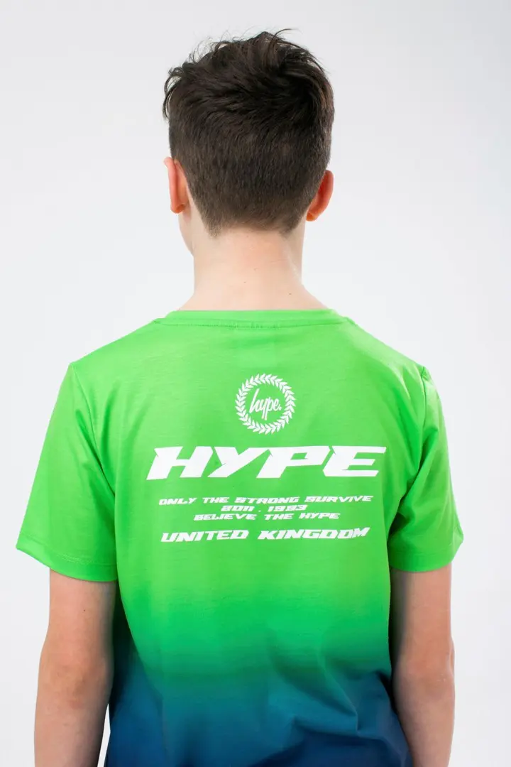 Hype green lime script nuorten t-paita ZVLR-016 - Green lime - 4