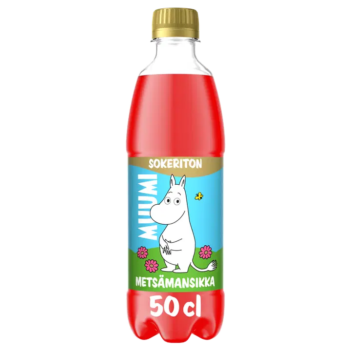 Moomin sugar-free wild strawberry soda