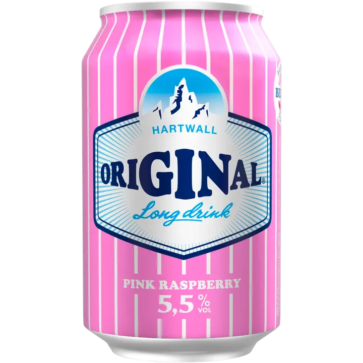 Hartwall Original Long Drink Pink Raspberry muu alkohoolne jook 5,5%vol 330 ml