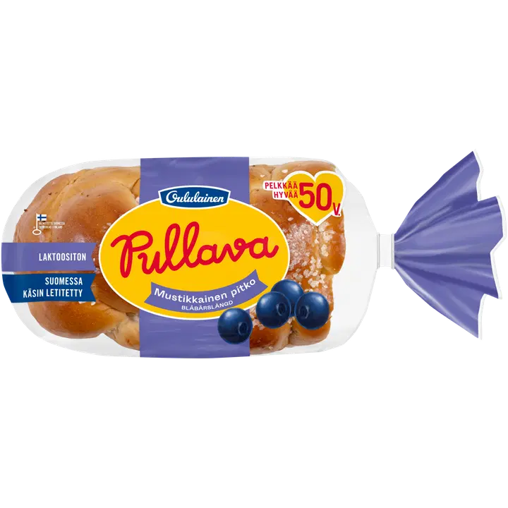 Oululainen Pullava Mustikkainen pitko 300g