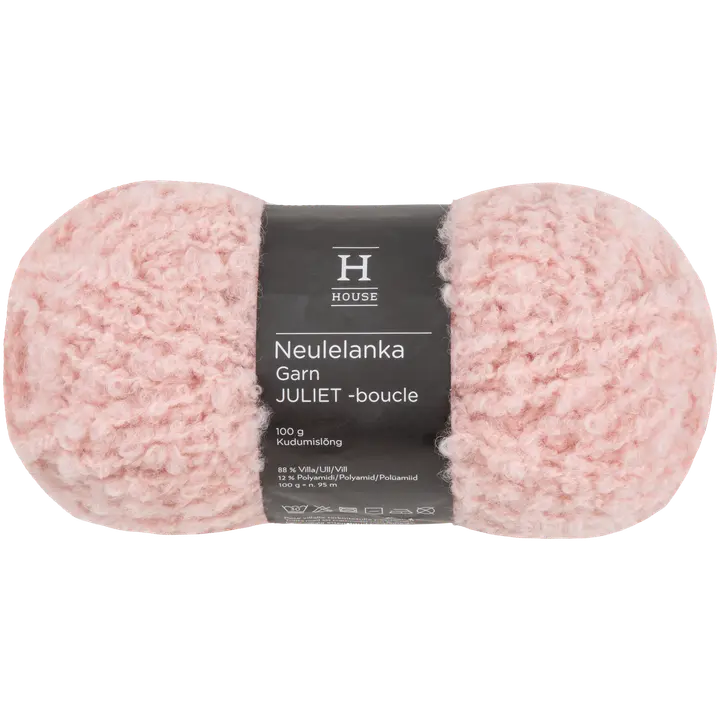 House neulelanka boucle Juliet 100 g Powder pink 13422