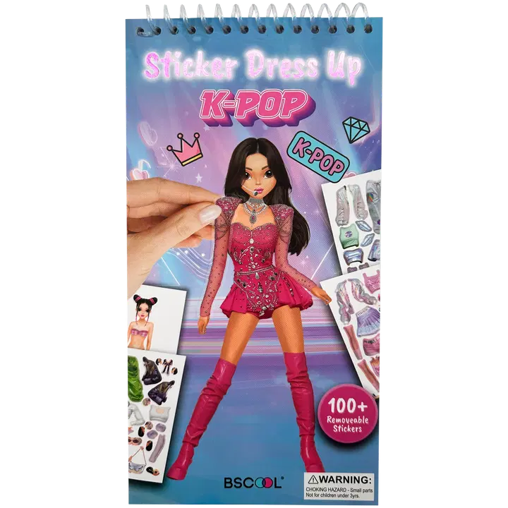 BSCOOL K-POP aktiviteettikirja Dress-Up tarra