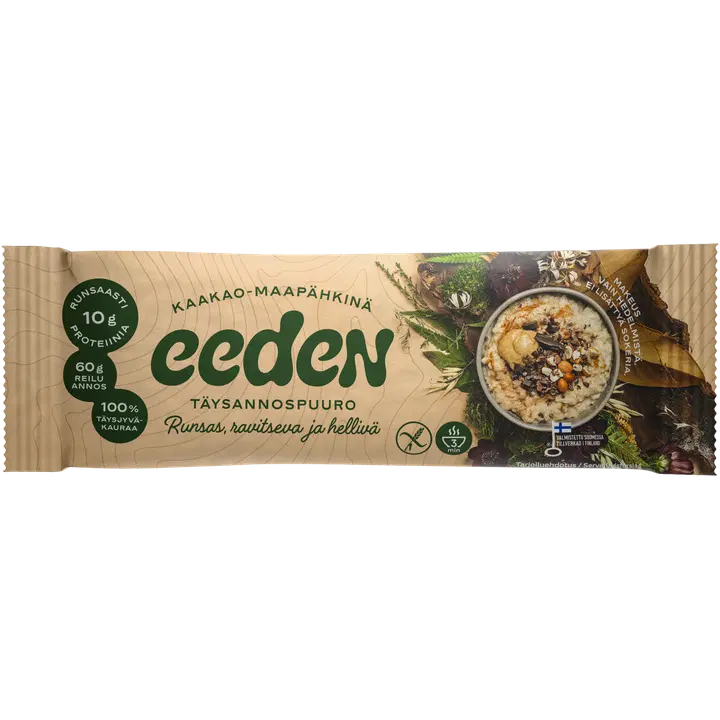 Eeden Täysannospuuro Kaakao-Maapähkinä 60 g