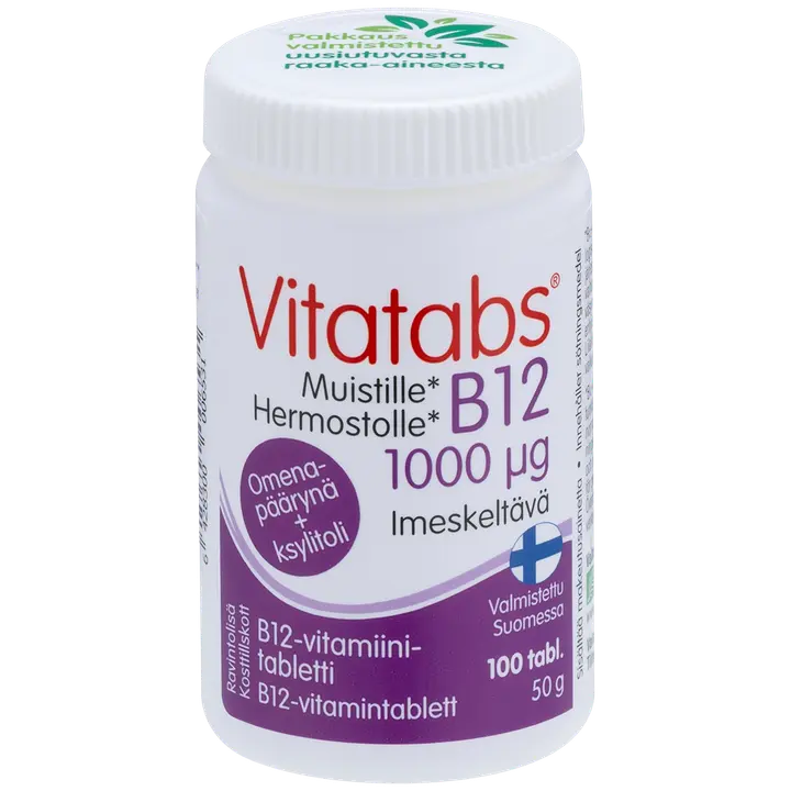 Vitatabs B12 1000 µg omena 100 tabl