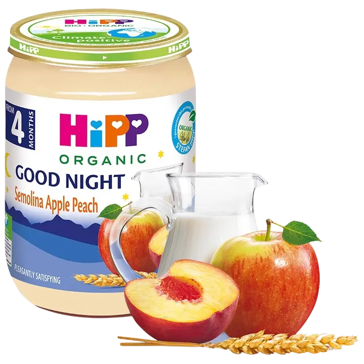 HiPP head ööd teraviljapuder piimasegu ja puuviljadega öko peale 4.k 190g