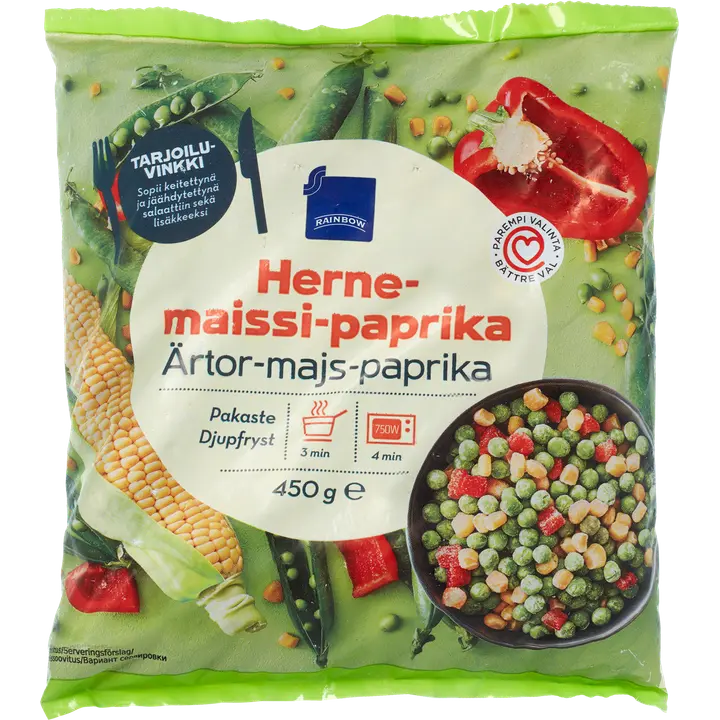Hernes, mais, paprika, 450 g