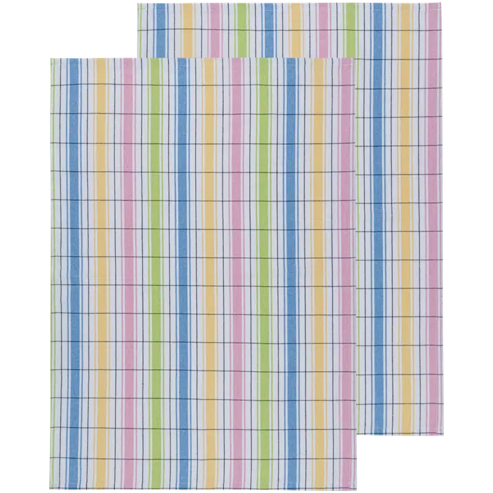 House keittiöpyyhe Pastelli-raita 2 kpl 50x70 cm