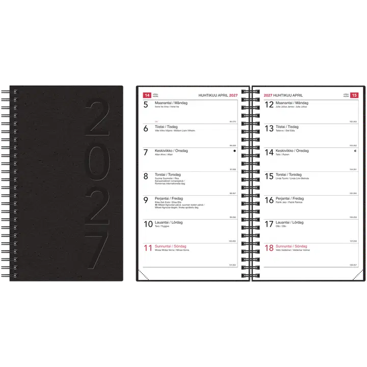 Bordkalender Notememorial 2027