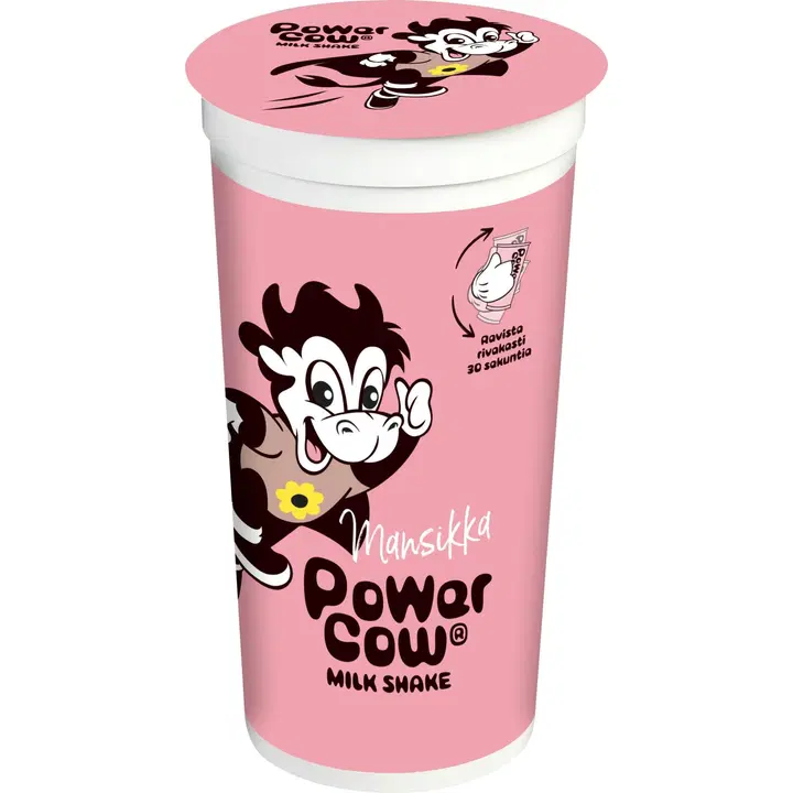 Arla Power Cow 200ml Mansikanmakuinen pirtelö