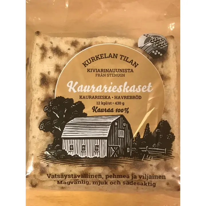 Kurkelan tilan kaurarieskanen, 100% täysjyväkauraa