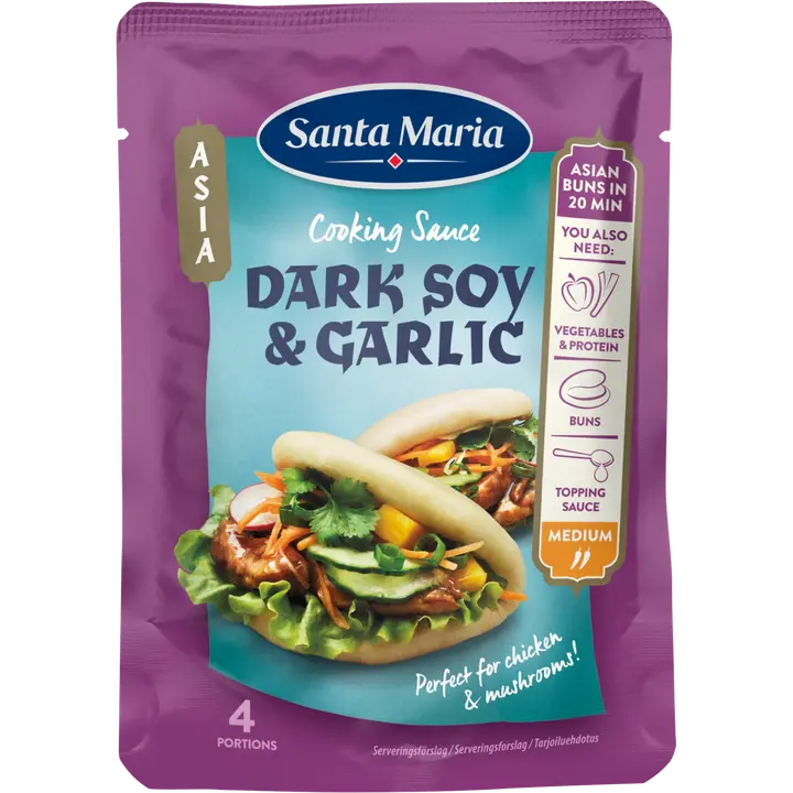 Santa Maria 100G Cooking Sauce Dark Soy & Garlic Wok -kastike