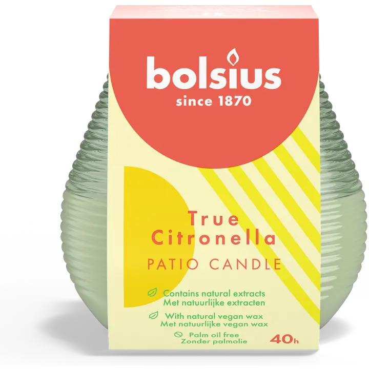 Bolsius tuoksuva patio kynttilä 94/91 citronella