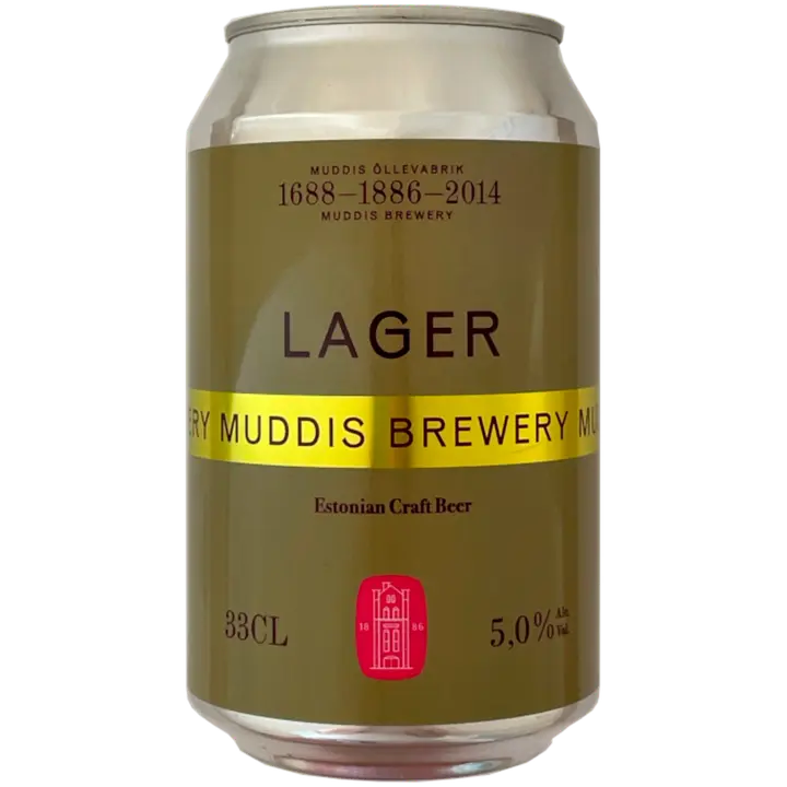 Muddis Lager õlu 5%vol 330 ml