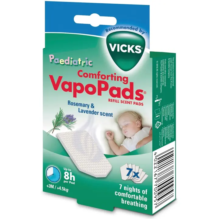 Lõhnapadi inhalaatorile Vicks VBR7E 7tk lavendel