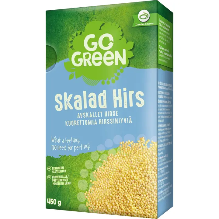 GoGreen Kuorettomat Hirssinjyvät 450 g