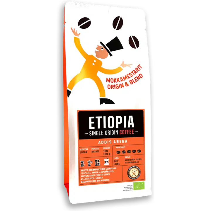 Mokkamestarit Etiopia Addis Abeba 200g luomukahvi