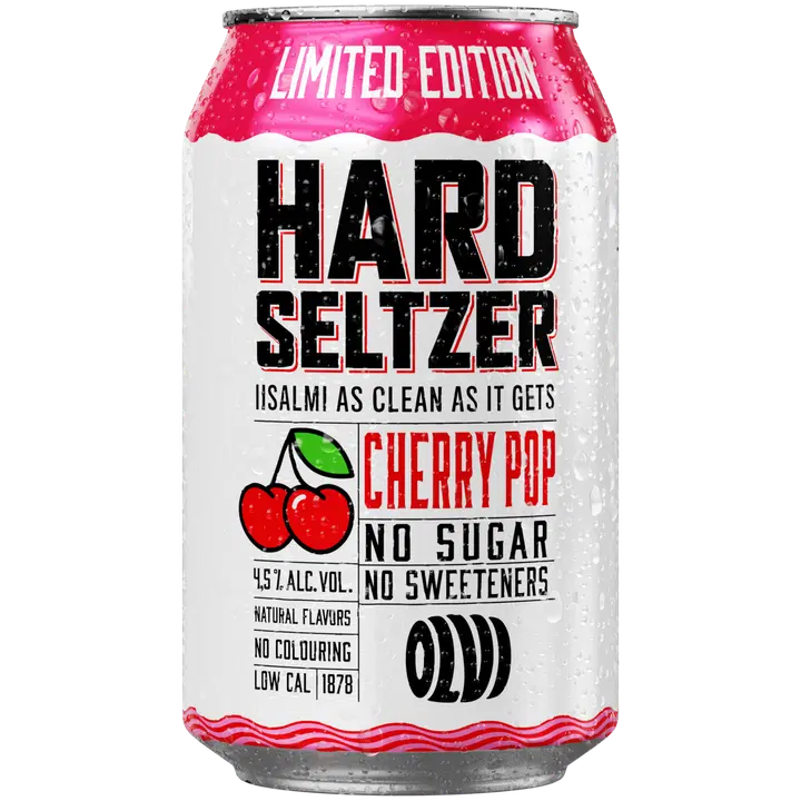 OLVI Hard Seltzer Cherry Pop 4,5 % 0,33 l tlk