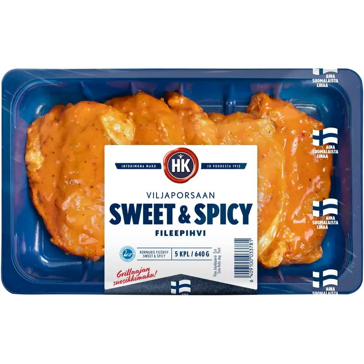 HK Viljaporsaan Fileepihvi Sweet and spicy 640g