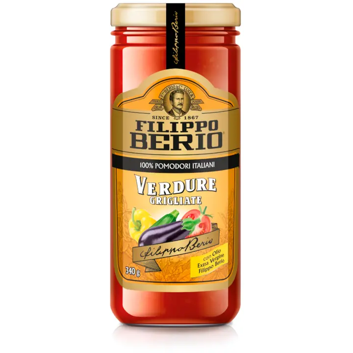 Filippo Berio tomatikaste grillitud köögiviljadega 340g