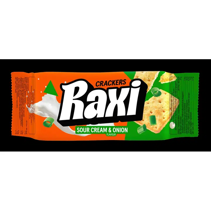 Pergale Raxi kreekerid hapukoore- ja sibulamaitselised 72g