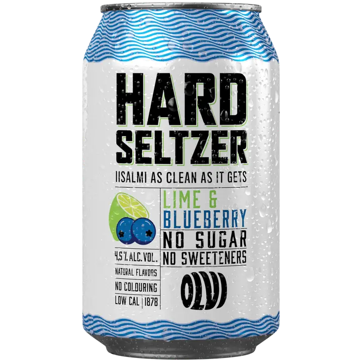OLVI Hard Seltzer Lime-Blueberry 4,5 % 0,33 l tlk
