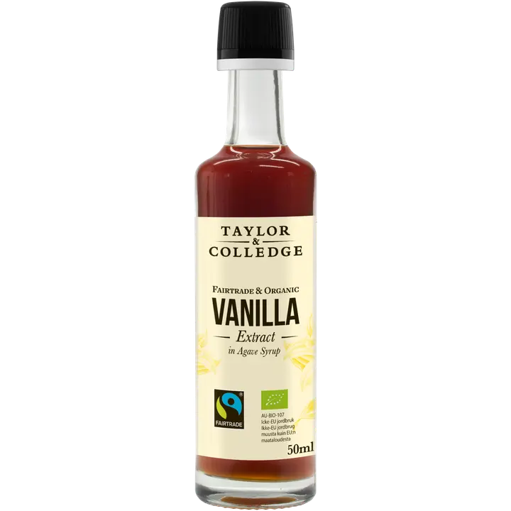 Taylor & Colledge Vanilla Extract Luomu -vaniljauute agavesiirapissa 50ml
