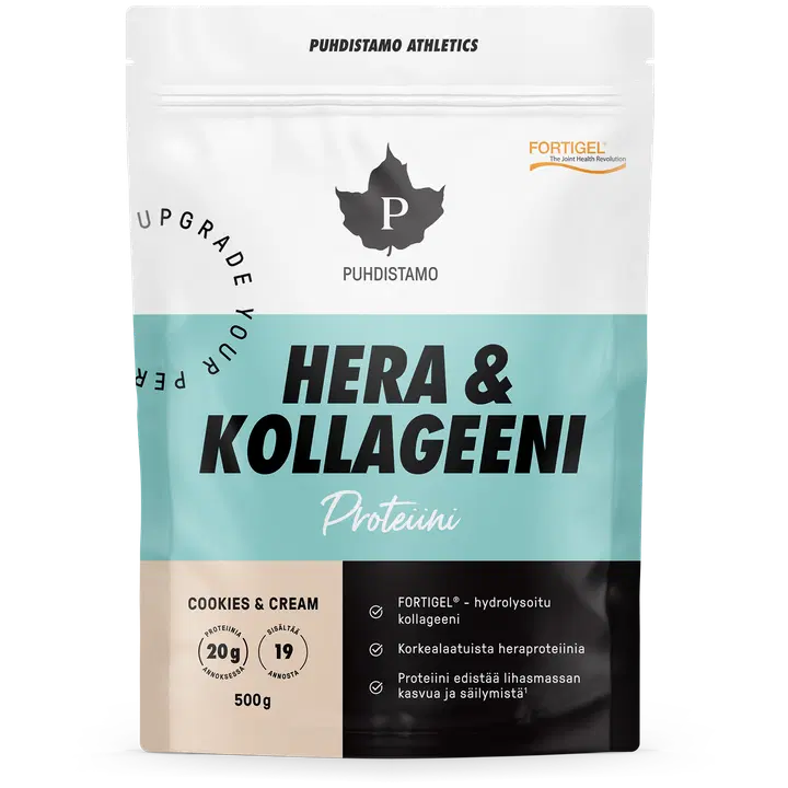 Puhdistamo Athletics Hera & Kollageeni Cookies&Cream 500 g
