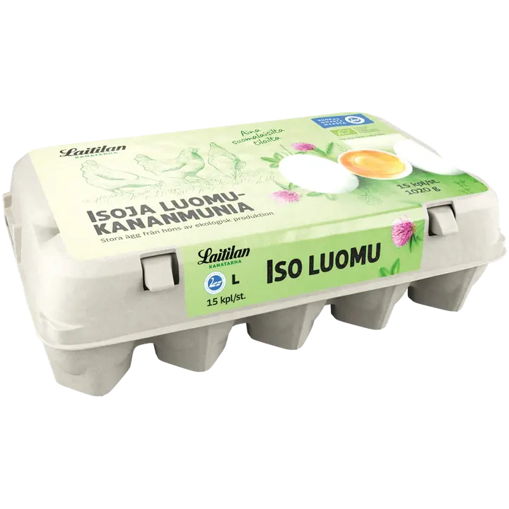 Laitilan Kanatarha iso luomu kananmuna L15