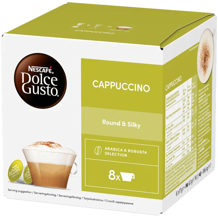 Nescafé Dolce Gusto 16kaps/186,4g Cappuccino maitokahvikapseli