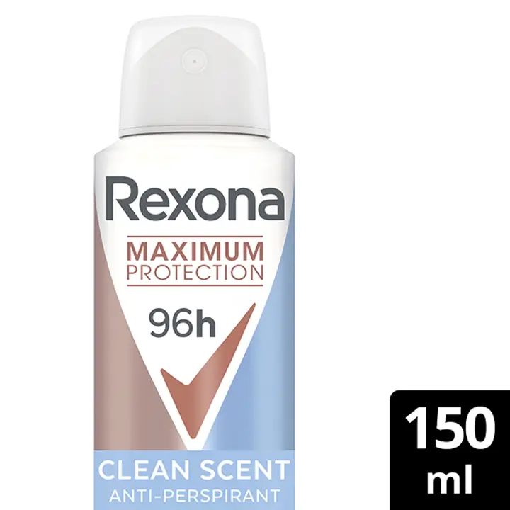 Rexona 96h Maximum Protection Clean Scent Antiperspirantti Deodorantti Spray 96 h suoja 150 ML
