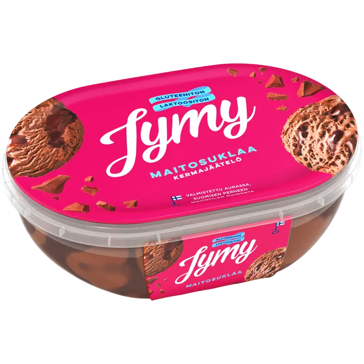 Jymy Maitosuklaa laktoositon kermajäätelö 900ml