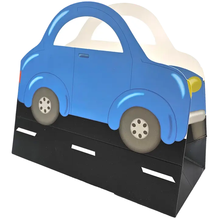 J.K. Primeco lahjakassi Auto sininen