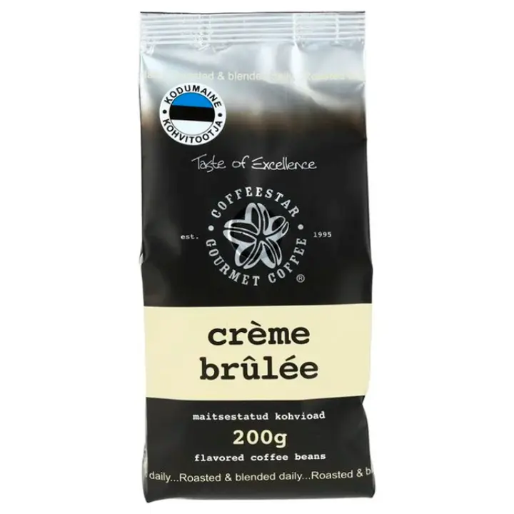 Coffeestar maitsestatud kohvioad Creme Brule 200 g
