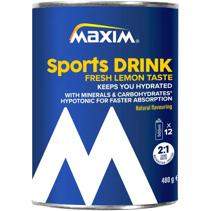 Maxim Sports Drink Fresh Lemon sitruuna urheilujuomajauhe 480g